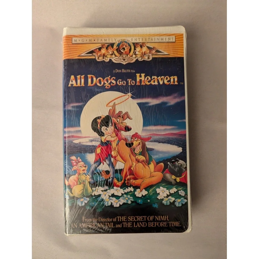 All Dogs Go to Heaven (VHS, 1994 Copy, Clam Shell Family Entertainment) SEALED